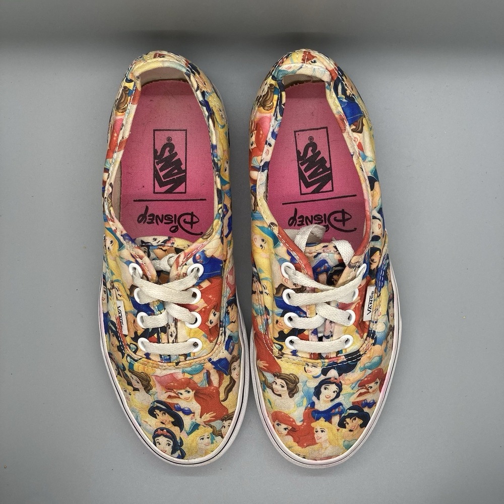 Vans x Disney Princess Authentic Skate Shoes Womens Sz 7.5 Mens Sz 6